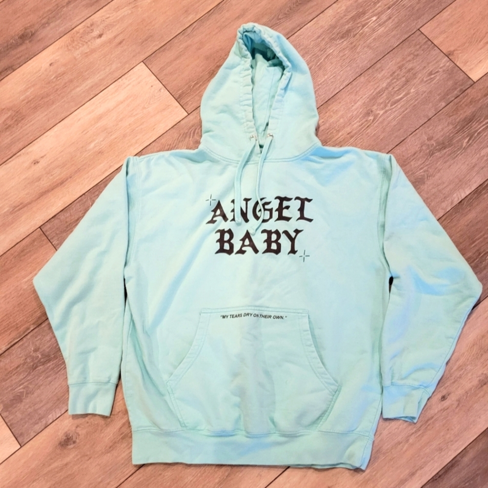 SAMII RYAN Sky Blue Hoodie Sweatshirt